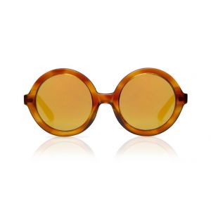 Sons + Daughters Sunglasses Lenny Yellow Creme Brulee with Mirror