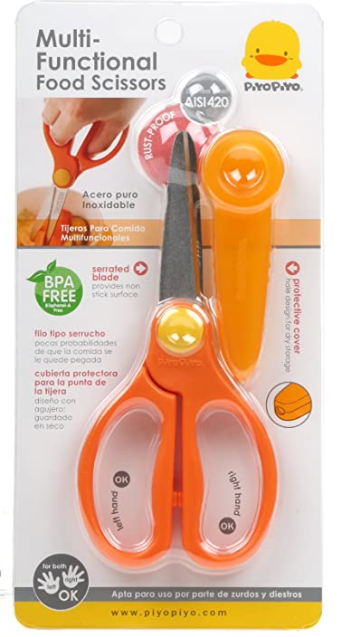 Piyo Piyo Multipurpose Food Scissors, Orange