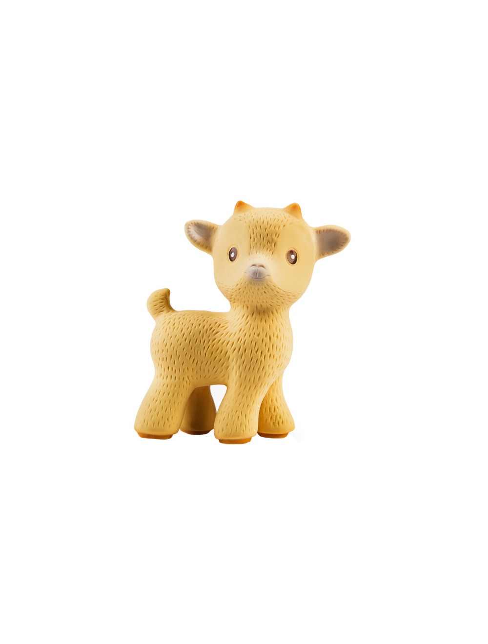 CaaOcho Baby Sola the Goat Tan Natural Rubber Teething Toy