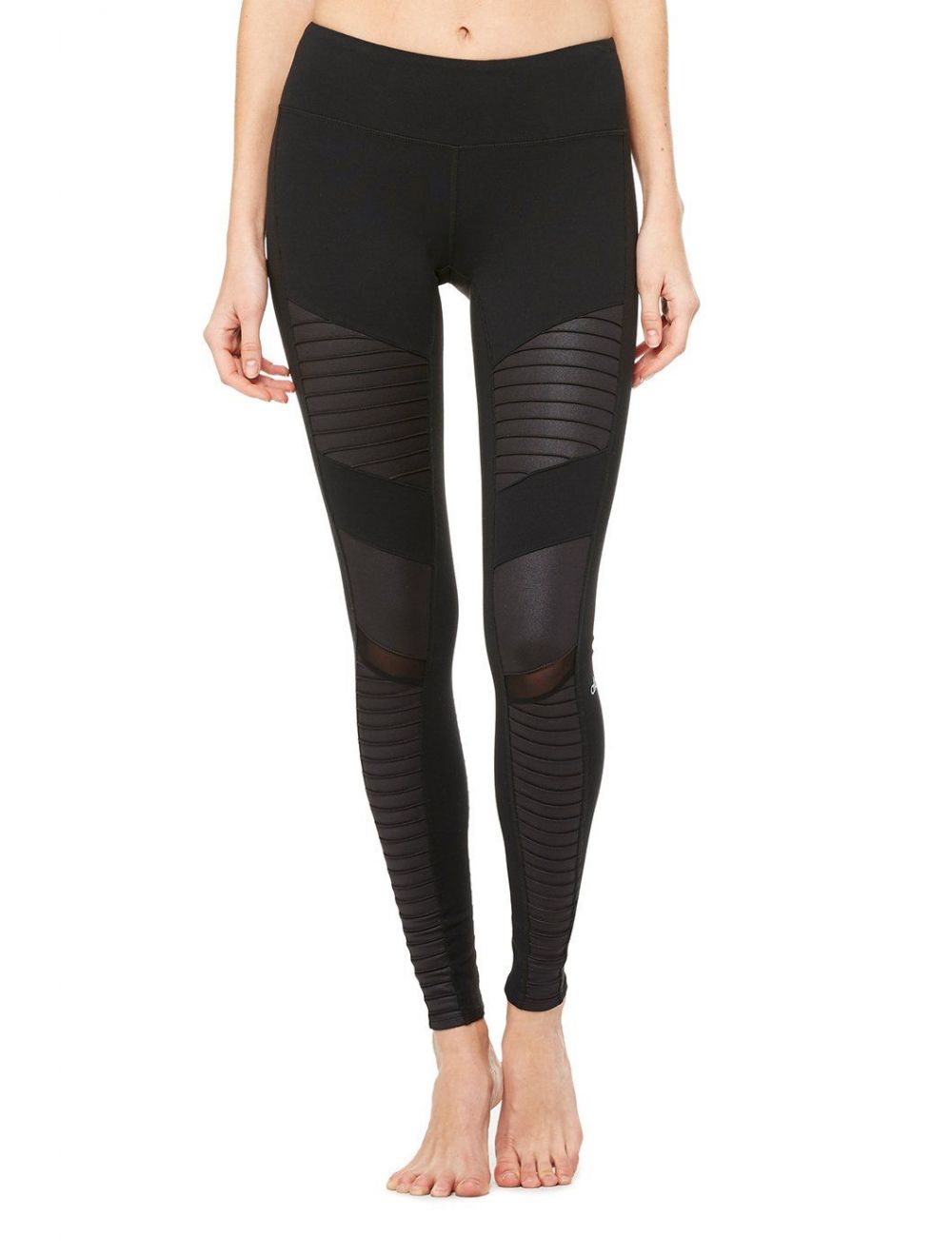 High-Waist Catch The Light Short in Black by Alo Yoga