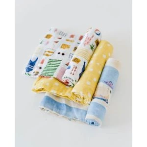 Little Unicorn Cotton Muslin Swaddle 3 Pack Beach